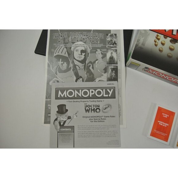 Monopoly Doctor Who Board Game BBC 50th Anniversary Edition Complete 2012 - Picture 5 of 10
